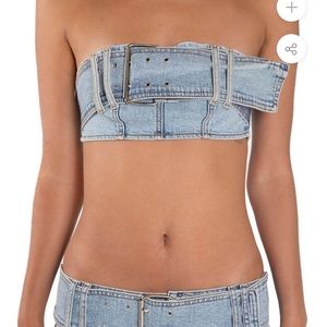 Revice denim Cassie top